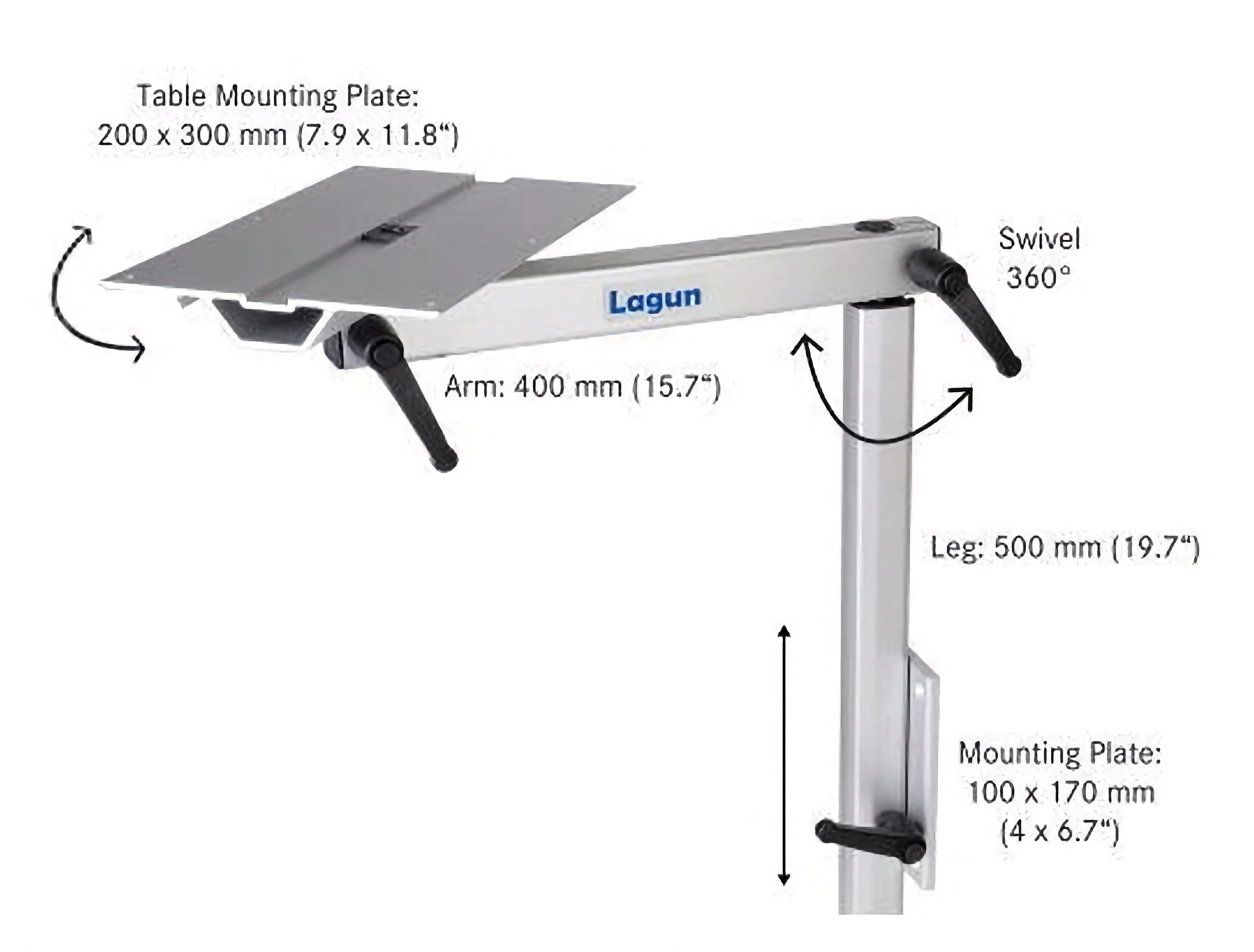 The working bits of a Lagun Mount.